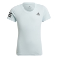 adidas Tennis Shirt Club 3 Stripes #22 light blue Girls